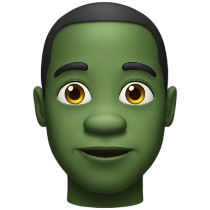 black-shrek emoji