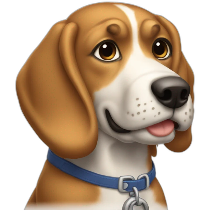 Perro Stanford sin mancha blanca emoji