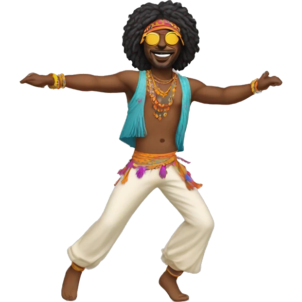 hippy dancer emoji