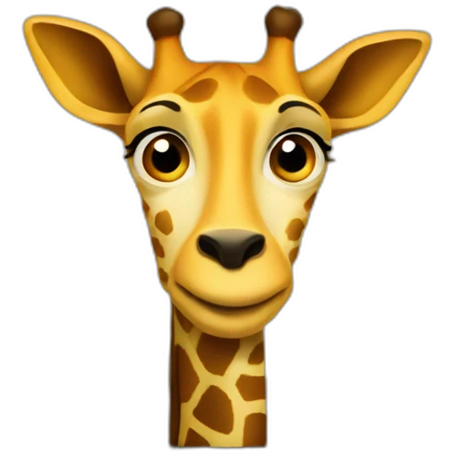 Girafe sur une télé emoji