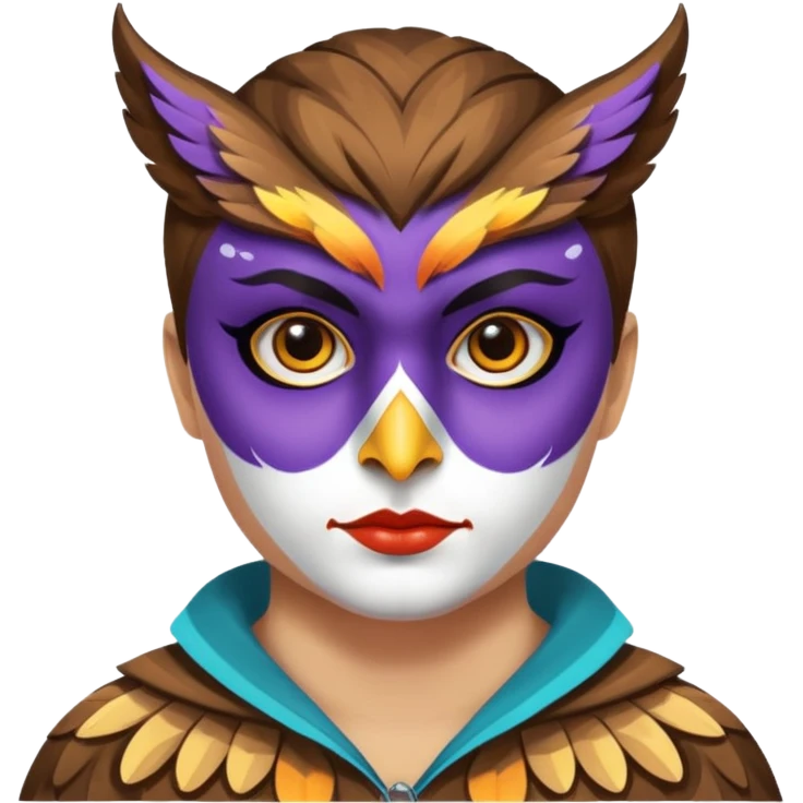 Cabeza de búho EDC festival  emoji