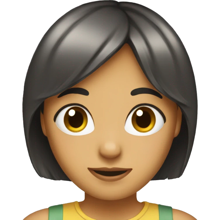 Give the girl bangs emoji