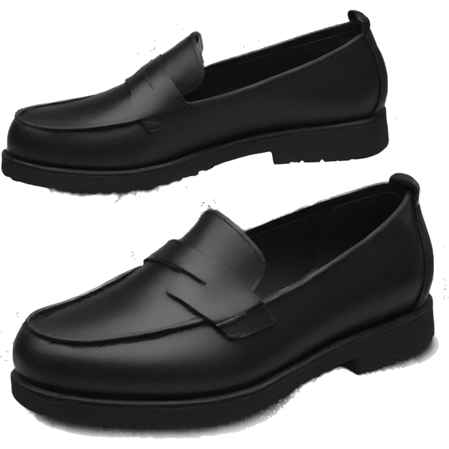 Loafers black emoji