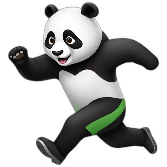 panda running emoji