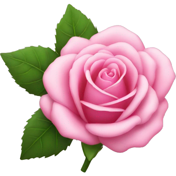 Pink rose emoji