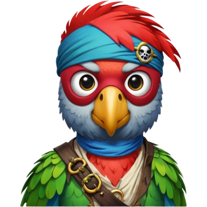 pirate and parrot emoji