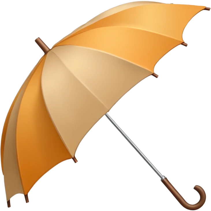 Beige Cozy umbrella autumn emoji