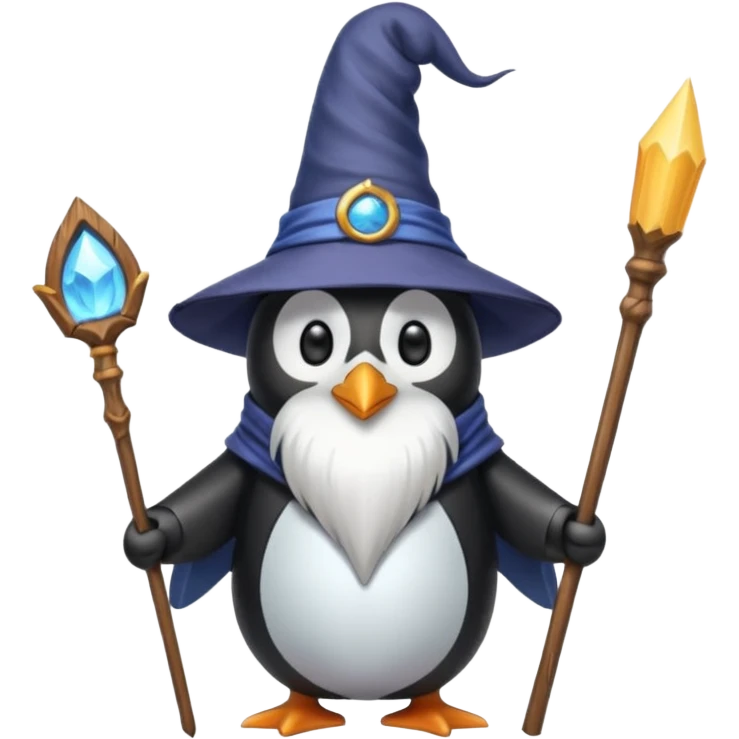 Penguin Wizard emoji