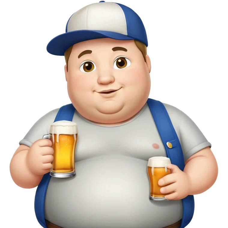 Толстый скуфяра который любит бахнуть пивка  emoji