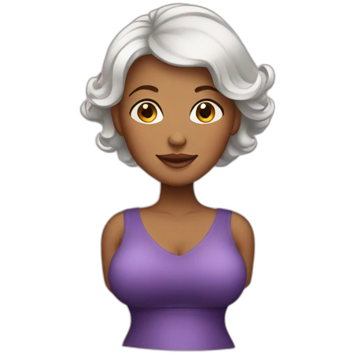 rich pregnant lady short hair emoji