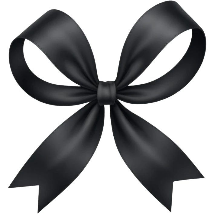 Black ribbon emoji
