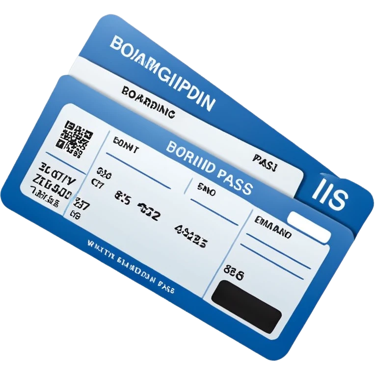 boarding pass emoji