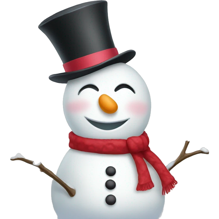 Coquette Snowman emoji