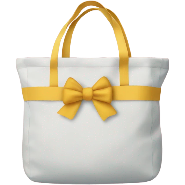 Tote bag with bows on it emoji