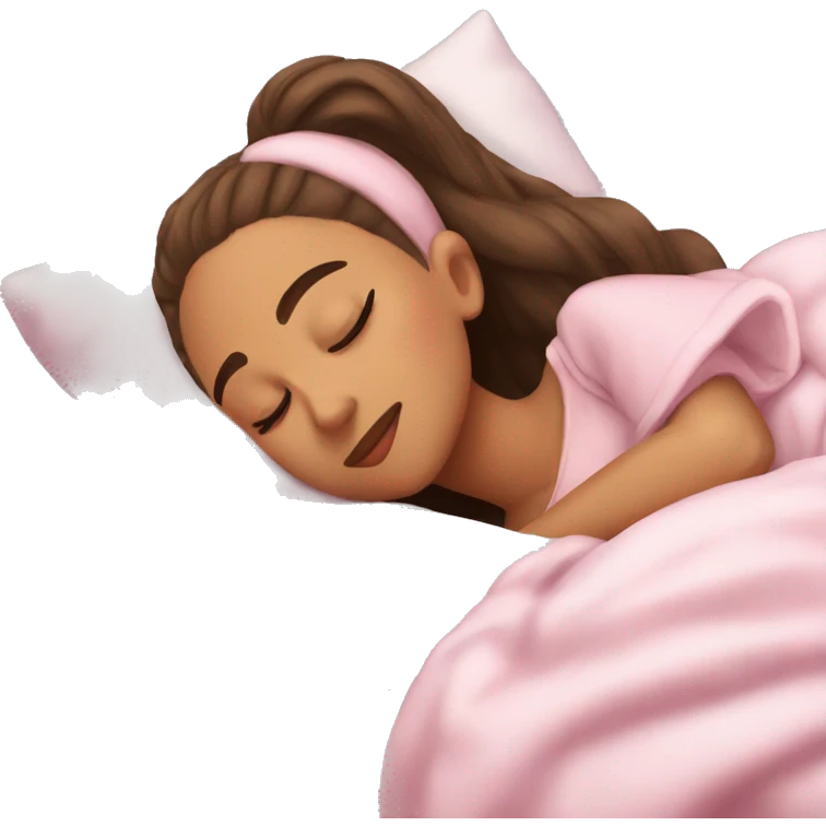 Ariana Grande sleeping emoji