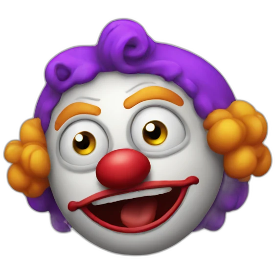 Clown drunk emoji