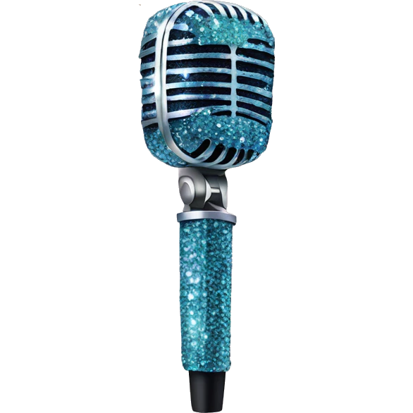 Sparkly microphone  emoji