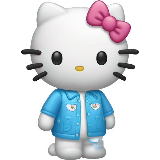 Hello kitty blue 💙 emoji
