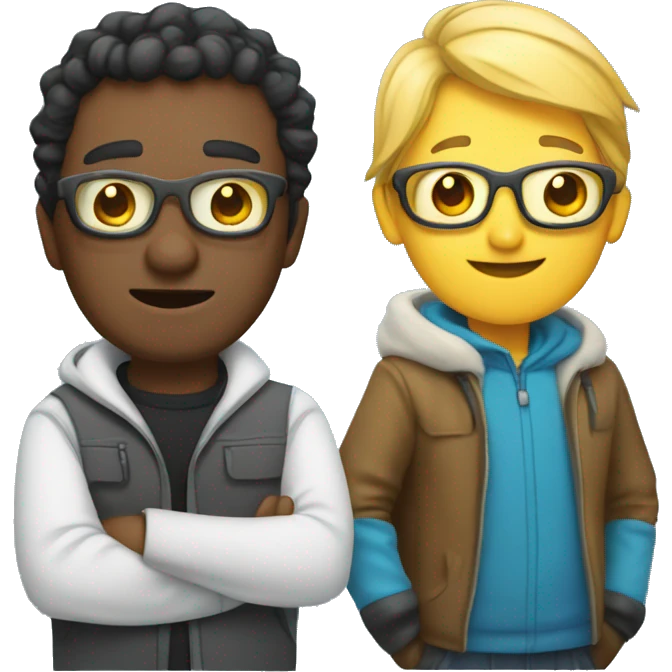 Programmer and snowborder emoji