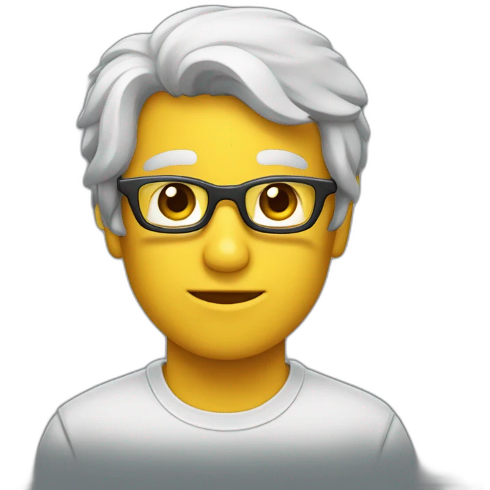 Calco con gafas y nariz grande emoji