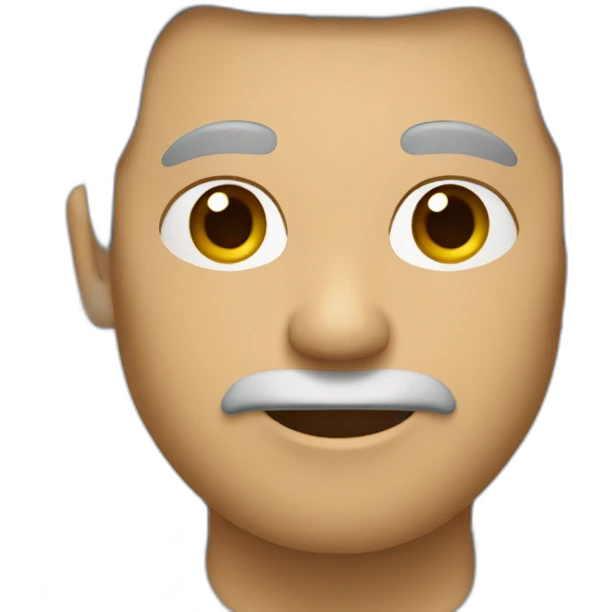 Un hombre blanco ,con el pelo rizo y castaño  emoji