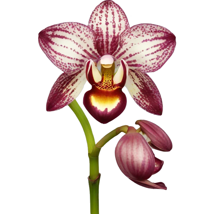 Cymbidium orchid flower emoji