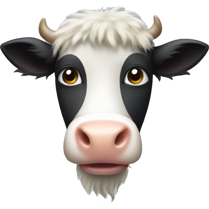 Fuzzy cow emoji