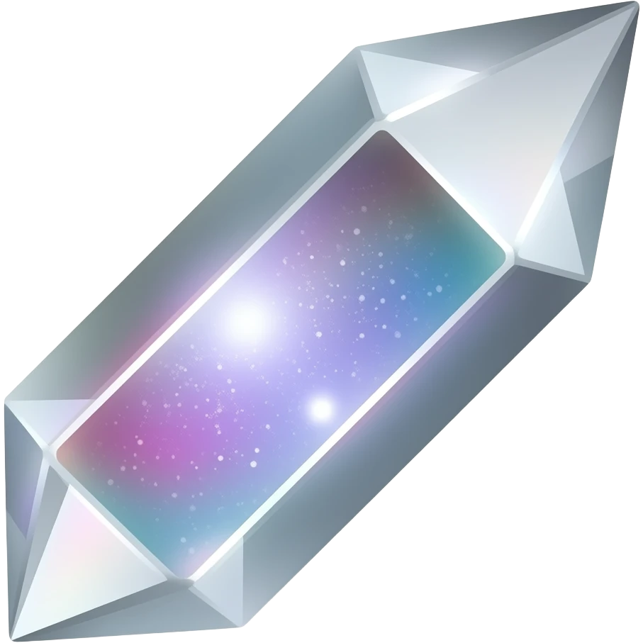 silver iridescent nebula crystal shard emoji