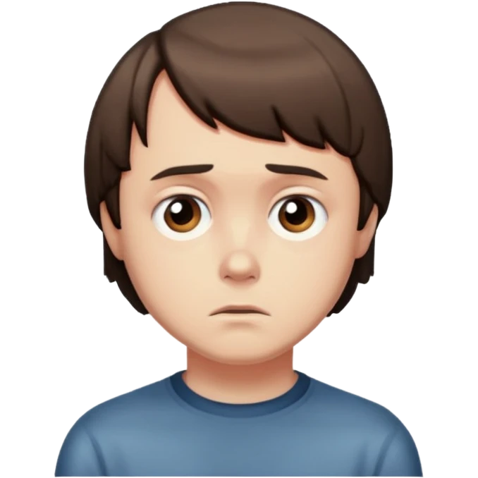 will's from stranger things sad emoji