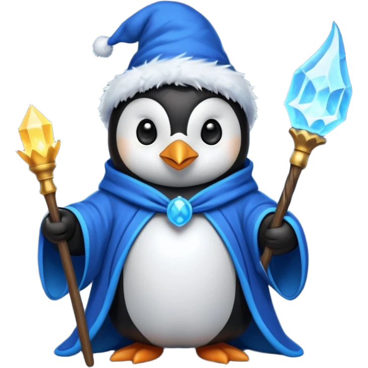 Penguin Wizard emoji