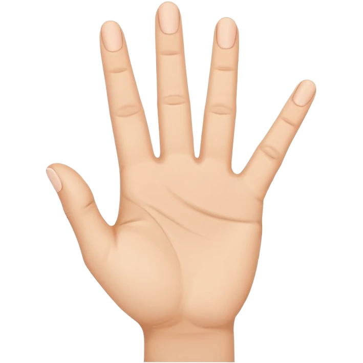 ASL symbol for the number 7 emoji