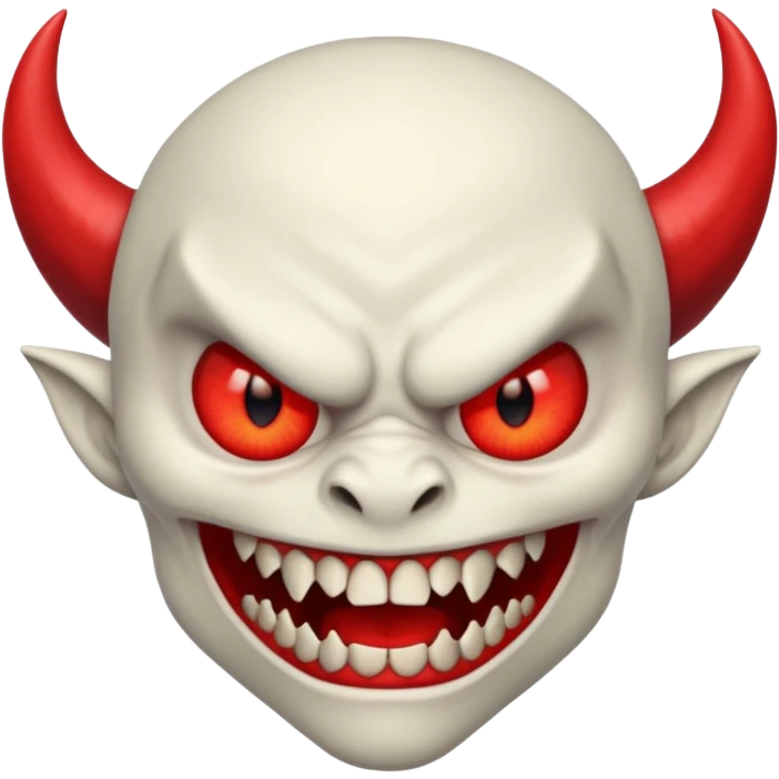 Demon sans la peu rouge emoji