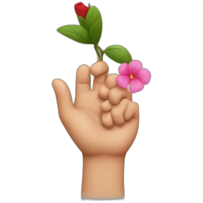 Pocoyó con una rosa en la mano emoji
