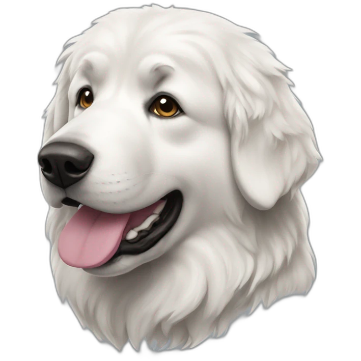 Great Pyrenees dog emoji