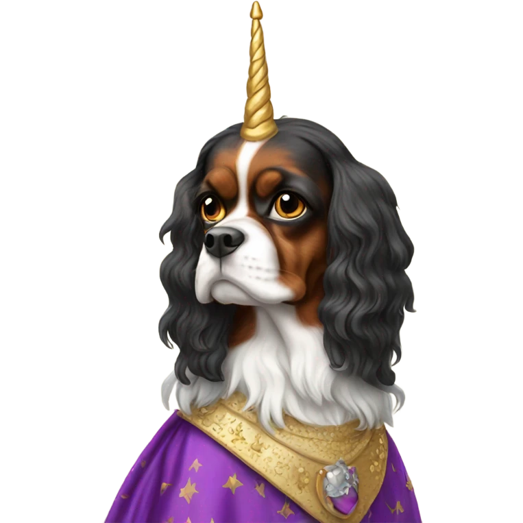 King Charles as a unicorn emoji