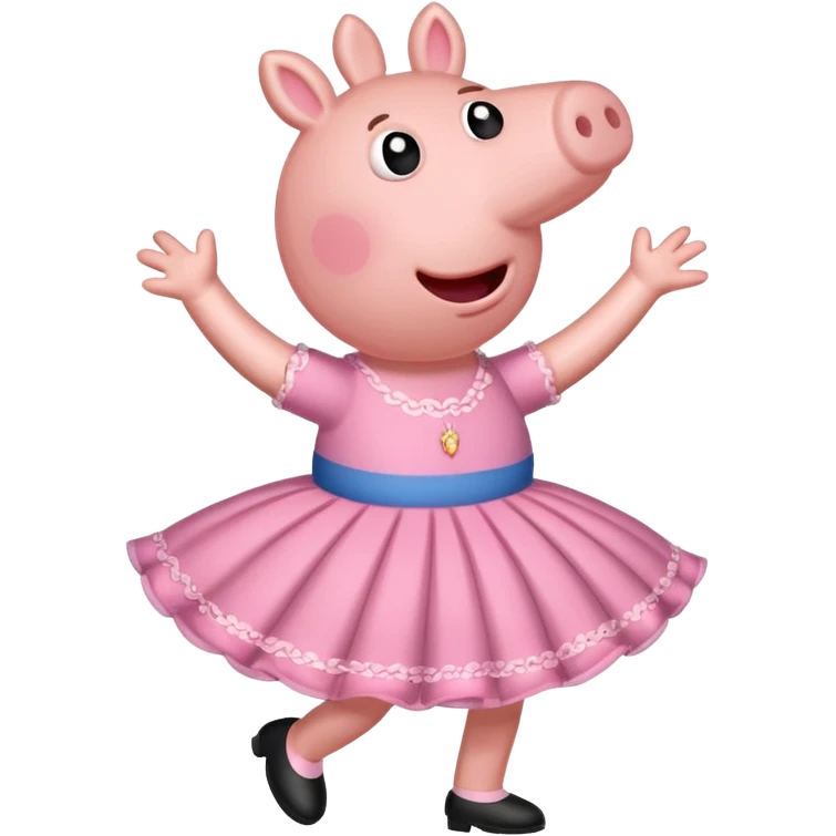 Peppa pig doing the griddy emoji