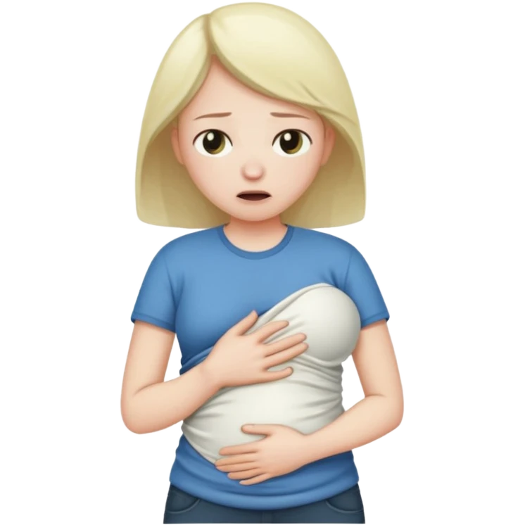  tummy cramps guy  emoji