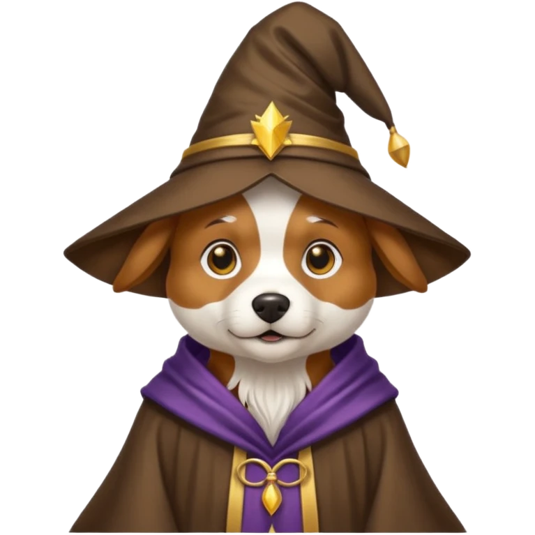 Dog wizard emoji