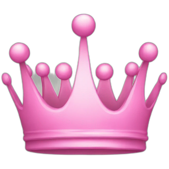 Crown pink emoji