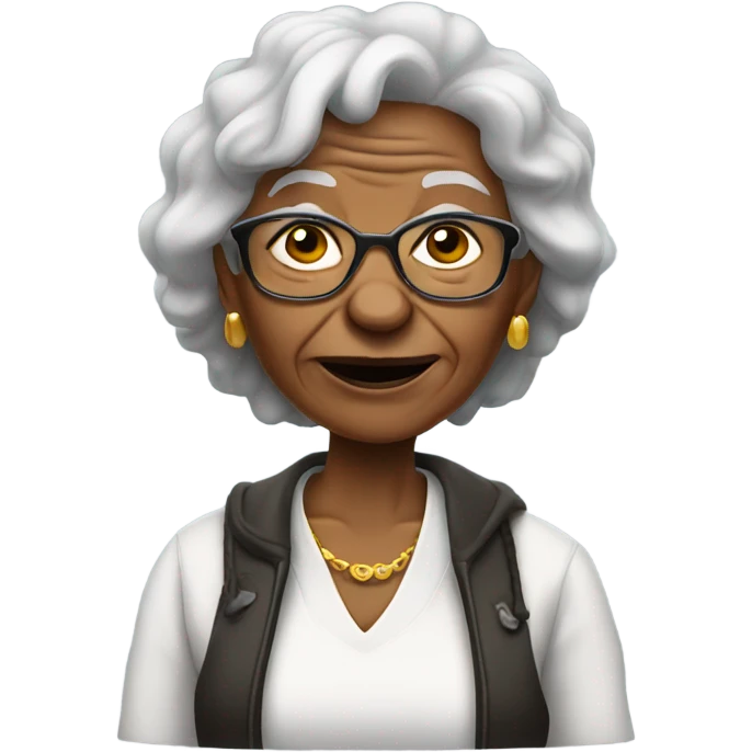 Gangsta grandma   emoji