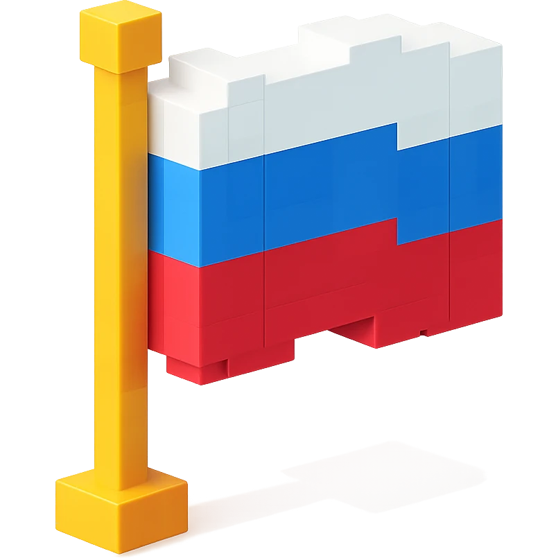 русский флаг, no background emoji