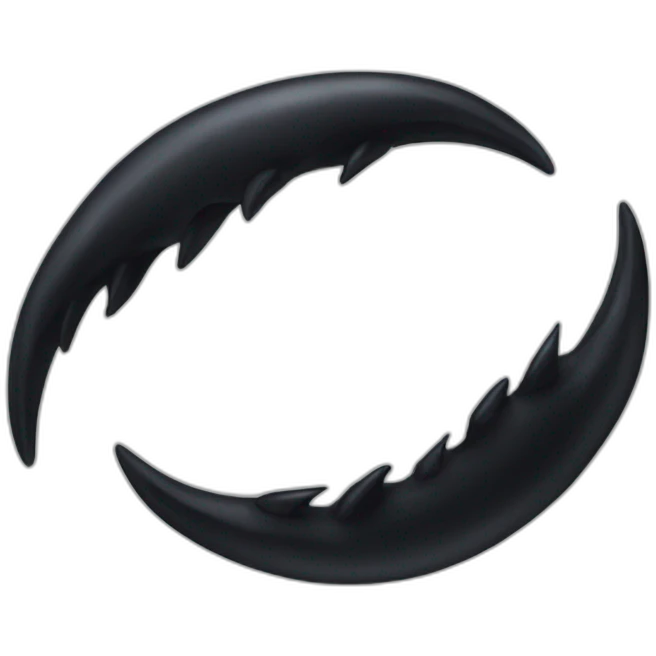 black bird claw emoji