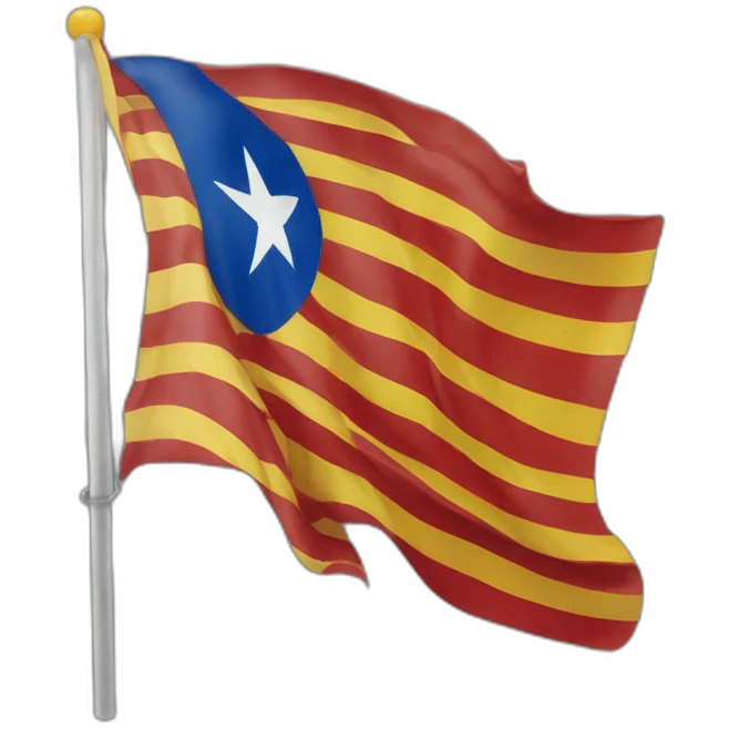 Bandera estelada catalana emoji