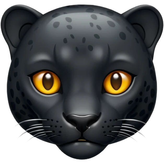 Black jaguar, similar to the traditional iPhone emoji. emoji