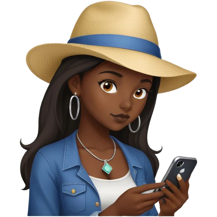 darkskin girl making bets on fanduel emoji
