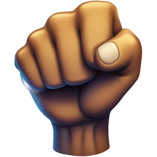 Exploding fist bump emoji