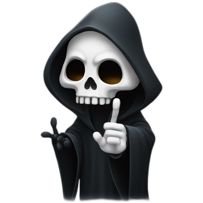grim reaper waving hand emoji