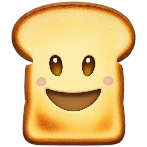 toast-with-smile emoji
