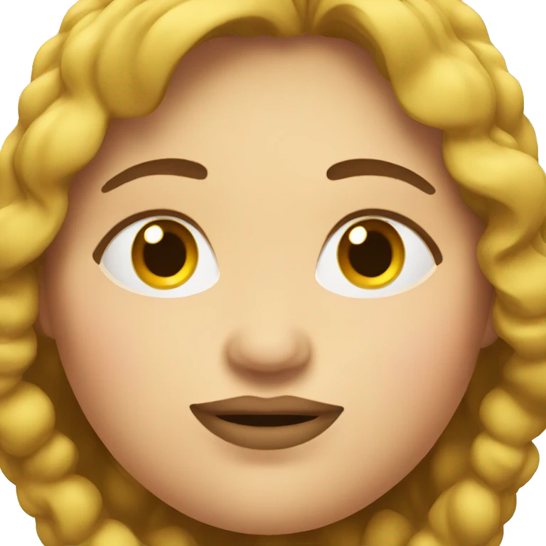 A fat woman emoji