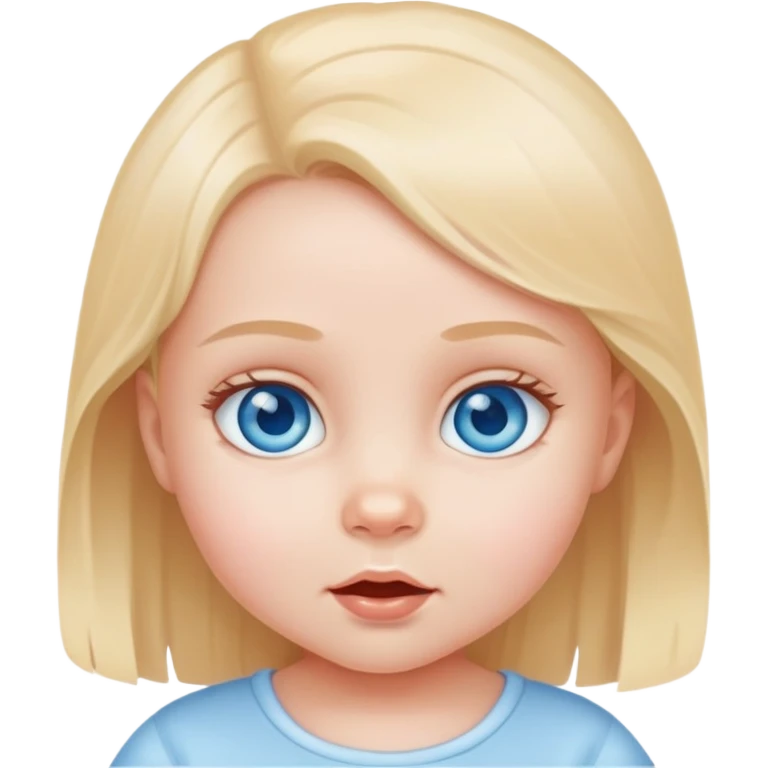 Blue baby girl emoji